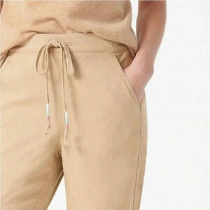 NEW J. Crew Seaside drawstring linen blend pockets dessert sand MT